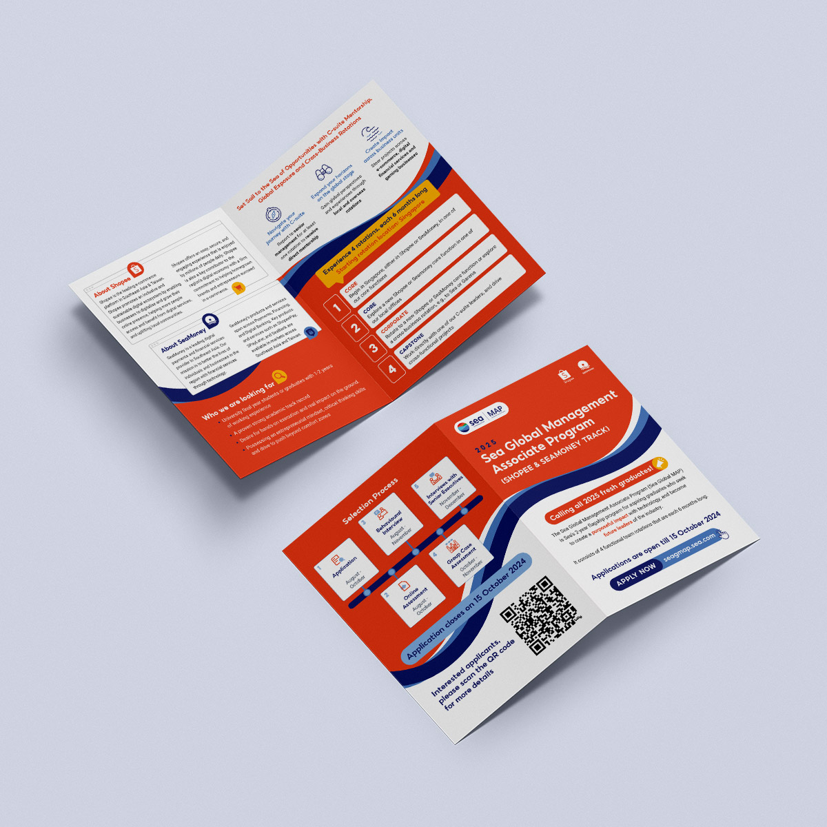 Sea Global Management Associate Program brochure mockup