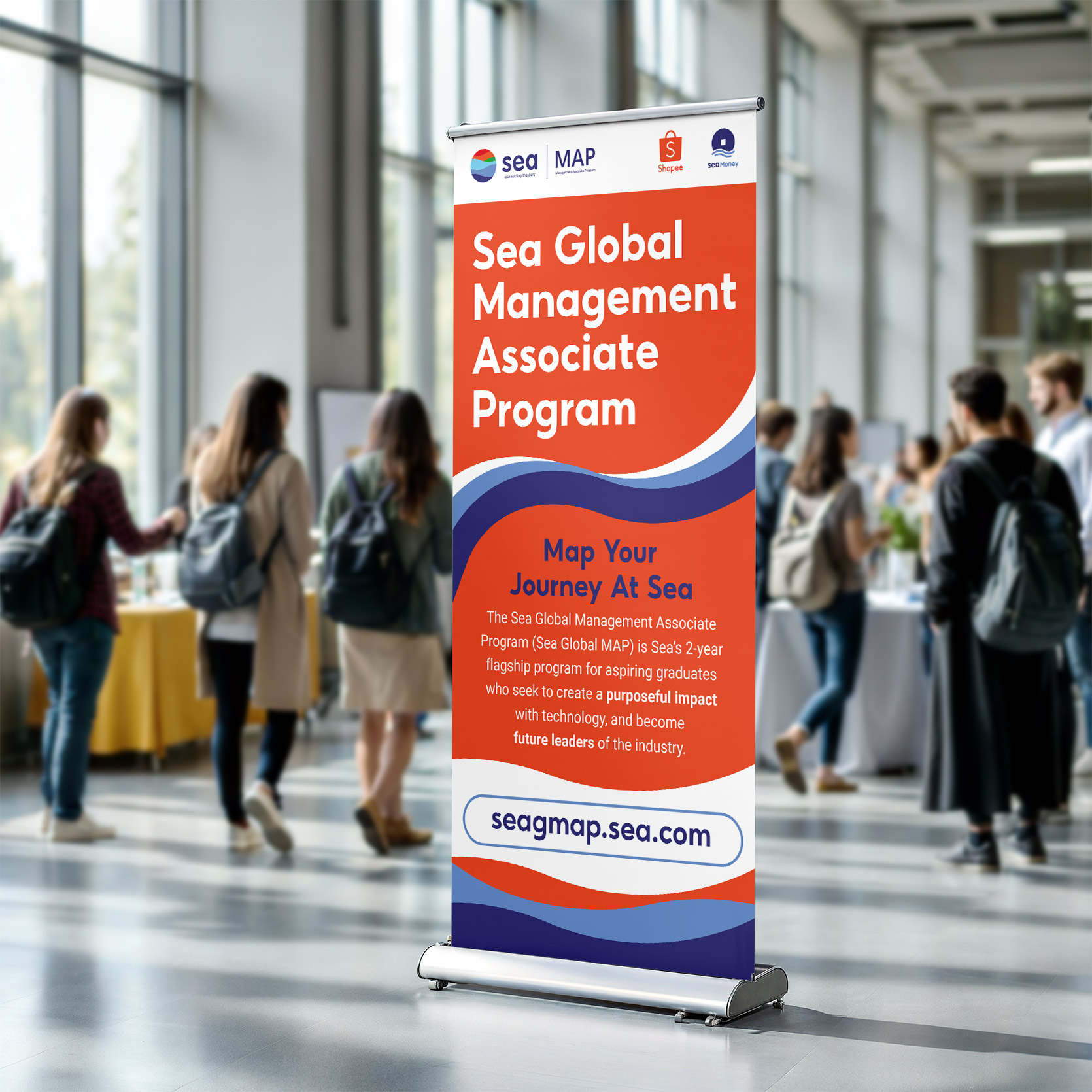 Sea Global Management Associate Program roll-up banner mockup
